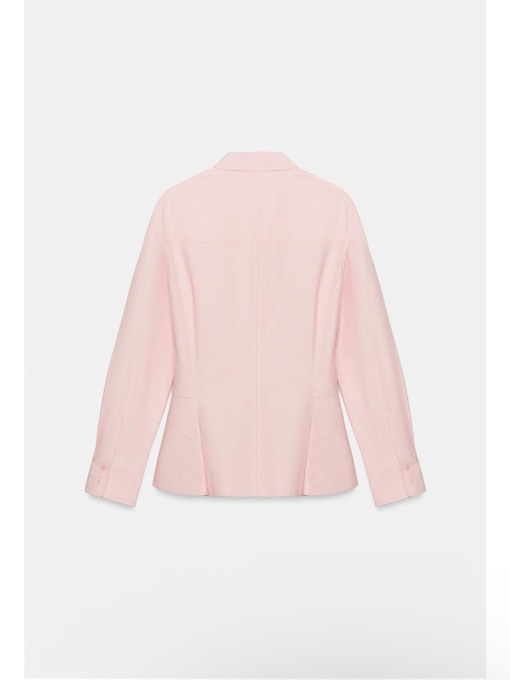 ZARA ZW COLLECTION POPLIN PEPLUM SHIRT SIZE XS - Picture 11 of 12
